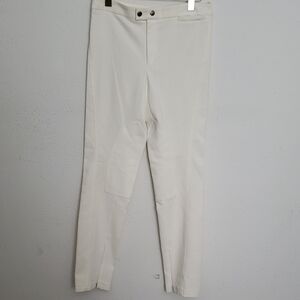 Gucci Womens Patchwork Racer White Straight Pants Sz 44